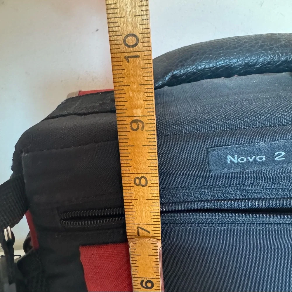 Lowepro Red Black Nylon Padded Large Unisex Camera Bag with Shoulder Strap